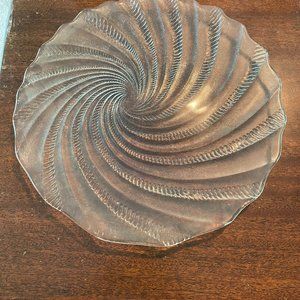 Glass Platter for entertaining 13 inches in diameter